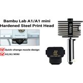 Birfigurum Bambu Lab A1/a1 Mini Hotend Sertleştirilmiş Çelik - 0.4mm - 0.4mm Nozul