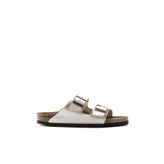Birkenstock Arizona BF Graceful 1009920 Graceful Pearl White İnci Beyazı Birko-Flor Kadın Çift Bantlı Terlik