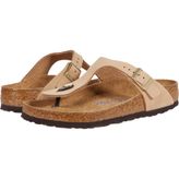 Birkenstock Arizona Big Buckle NU 1024064 Sandcastle Bej Nubuk Deri Kadın Çift Bantlı Terlik