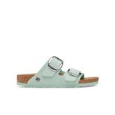 Birkenstock Arizona Big Buckle Vegan 1026724 Surf Green Yeşil Tekstil Kadın Çift Bantlı Terlik