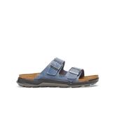 Birkenstock Arizona CT LEOI 1026990 Elemental Blue Mavi Yağlı Deri Erkek Çift Bantlı Terlik