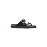 Birkenstock Arizona Droplet Buckle 1029353 High-Shine Black Siyah Deri Kadın Terlik