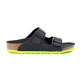 Birkenstock Arizona Kids Birko-Flor 1022102 Desert Soil Black Lime Siyah-Yeşil Çocuk Terlik