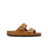 Birkenstock Arizona Rivet 1031731 Mink Taba Süet Deri Kadın Çift Bantlı Terlik