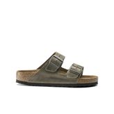 Birkenstock Arizona SFB LEOI 1019377 Haki Yağlı Deri Unisex Terlik