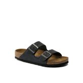 Birkenstock Arizona SFB LEOI 752483 Black Siyah Yağlı Nubuk Deri Unisex Terlik