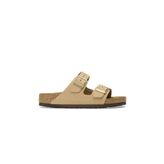 Birkenstock Arizona SFB NU 1019016 Sandcastle Bej Nubuk Deri Unisex Terlik