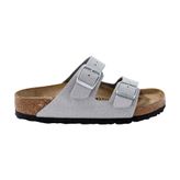 Birkenstock Arizona Synthetik 1030101 Shiny Glitter Silver Gümüş Kadın Terlik