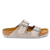Birkenstock Arizona VL 1027749 Gri Süet Deri Unisex Çift Bantlı Terlik