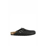 Birkenstock Boston Wool Felt 160371 Anthracite Antrasit Yün Unisex Kapalı Terlik -