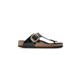 Birkenstock Gizeh Big Buckle 1021467 High Shine Black Siyah Kadın Parmak Arası Terlik