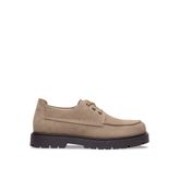 Birkenstock Highwood Moc Lace Low VL 1031884 Gray Taupe Gri Vizon Süet Deri Unisex Günlük Ayakkabı