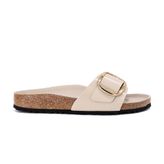 Birkenstock Madrid Big Buckle 1031823 High-Shine Oyster Bej Kadın Terlik