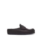 Birkenstock Naples Wrapped Yağlı Deri 1029694 Siyah Unisex Terlik