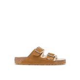 Birkenstock Taba Erkek Süet Ev Terliği ARIZONA TEDDY VL GEPRÄGT LAF
