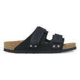 Birkenstock Uji 1024810 Black Siyah Süet Nubuk Deri Unisex Terlik