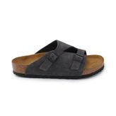 Birkenstock Zürich VL 1028586 Velvet Grey Gri Normal Kalıp Süet Deri Unisex Terlik