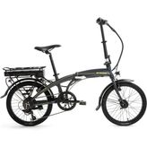 Bisan Prime 32 cm V 20 Jant 7 Vites Mat Gri Sarı Katlanır Elektrikli Bisiklet