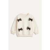 Bisiklet Yaka İnce Sweatshirt Kumaşı Sweatshirt Kız Bebek
