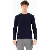 Bisiklet Yaka Slim Fit Basic Erkek Kazak - Lacivert