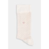 Bisse Bej Polyester Desenli Bambu Uzun Soket Çorap