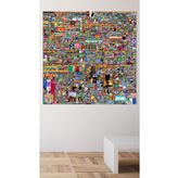 BiTablom Reddit R/place Kanvas Tablo, 60x60 cm, Renkli