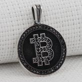 Bitcoin 925 Ayar Gümüş Kolye Ucu