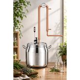 Bitkisel Damıtma Mesh Dolgulu imbik Damıtma Sistemi 23 Litre