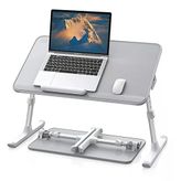 Bix AL30 Ayarlanabilir Laptop Standı Ergonomik Tasarım 17 Inç Uyumlu Taşınabilir Masa Gri
