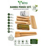 Biyo Kullan At Bambu Piknik Seti 70 Adet