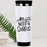 BK 6 Gift Coffee Tasarımlı Çelik Termos Bardak