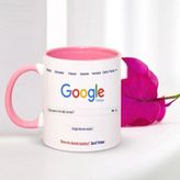 BK Gift Anneye Özel Google Pembe Kupa Bardak