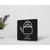 BK Gift Çay Ocağı Kapı Yönlendirme Levhası