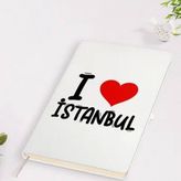 BK Gift I Love Şehir Serisi Beyaz Defter