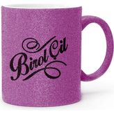 BK Gift Kişiye Özel Mor Simli Kupa Bardak - 1