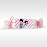 BK Gift Kişiye Özel Pembe Fırfırlı Şeker Yastık
