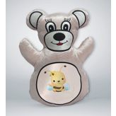 BK Gift Sevimli Arı 2 Tasarımlı Krem Ayıcık Yastık