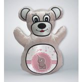 BK Gift Sevimli Fil Tasarımlı Krem Ayıcık Yastık-2