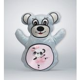 BK Gift Sevimli Sevimli Panda Tasarımlı Mavi Ayıcık Yastık-1