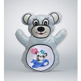 BK Gift Sevimli Sevimli Panda Tasarımlı Mavi Ayıcık Yastık-4