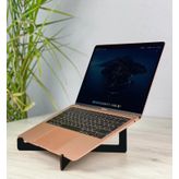 BK Gift Taşınabilir Ahşap Siyah Notebook Laptop Standı