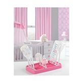 bk&tk design Biberon Kurutucu Pembe Katlanır