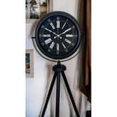 Black Aura Tripod Ayaklı Saat Vitrin