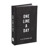 Black Canvas One Line a Day: A Five-Year Memory Book