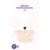 Black Cupid Emaye 20Cm Tencere- 3 Litre
