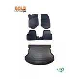 Black Gold Fiat Egea Sedan 2015+ 3D Havuzlu Paspas Bagaj Havuzu Set Crow