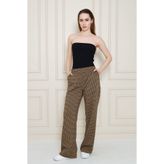 Black project Jakarlı simli interlok pantolon