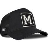 BlackBörk M Harf Logolu Siyah Trucker Şapka