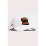 BlackBörk Rock Logolu Beyaz Trucker Şapka