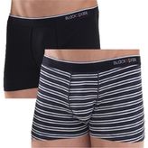 Blackspade 9551 Stripes 2'li Siyah Erkek Boxer